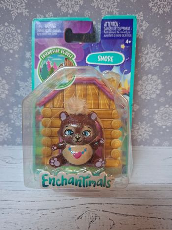 Figurine enchantimals animal de compagnie snore ours