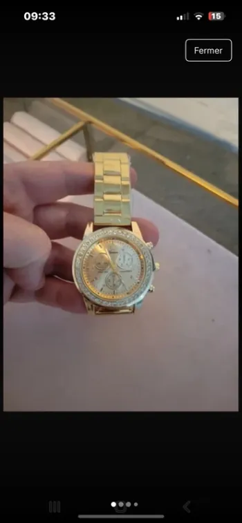 Montre neuve doré