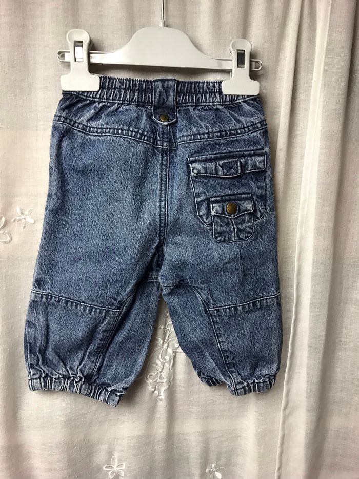 Jeans fleurs roses 12 mois tape à l’œil - photo numéro 5