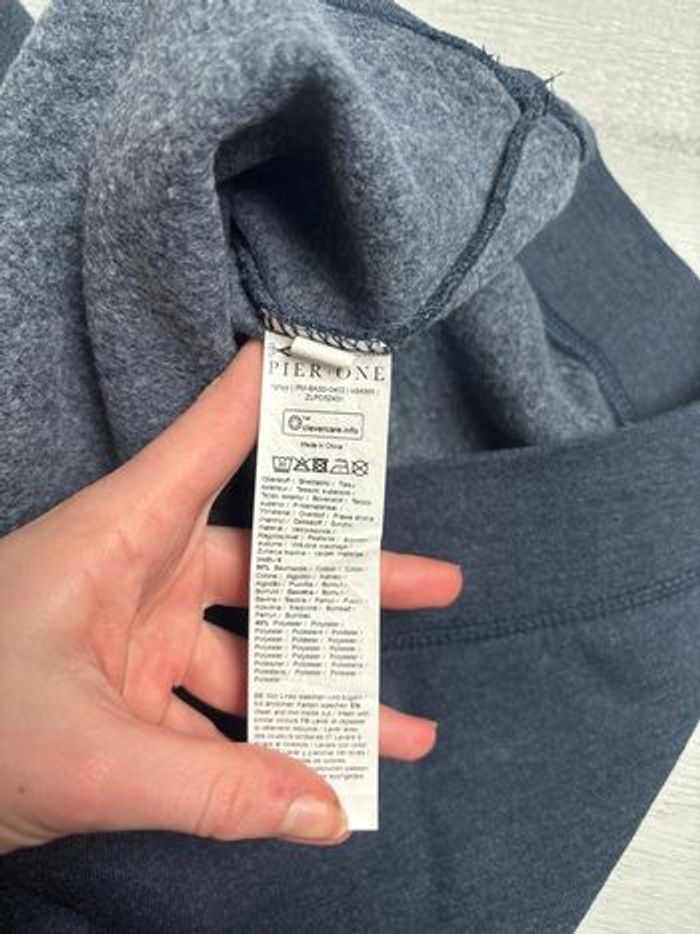 Sweat homme Pier One gris bleu uni – Taille M - photo numéro 3