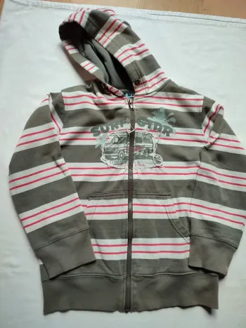 Gilet zippé à capuche 10 ans