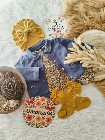 Ensemble complet 4 pièces sergent major fille 3 mois 🎀