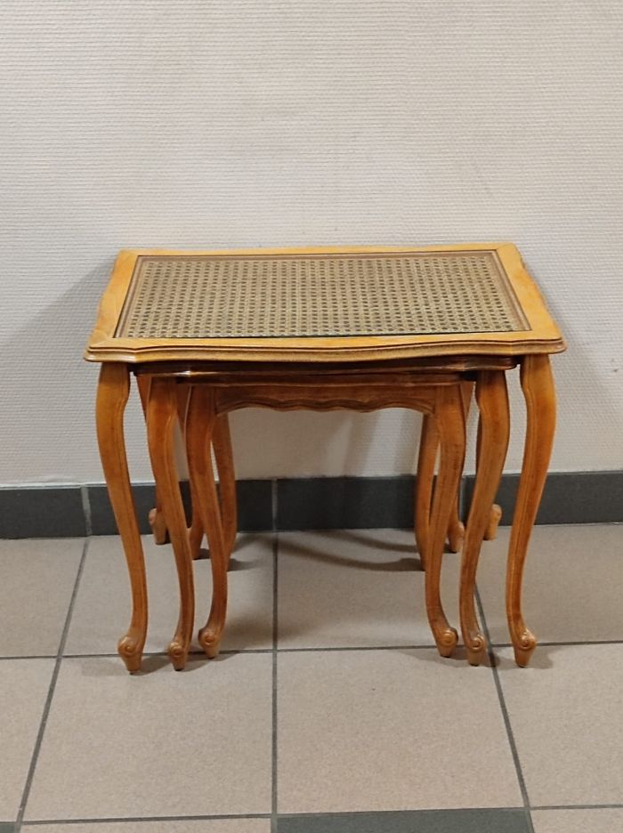 Tables gigognes ancienne vintage - photo numéro 3