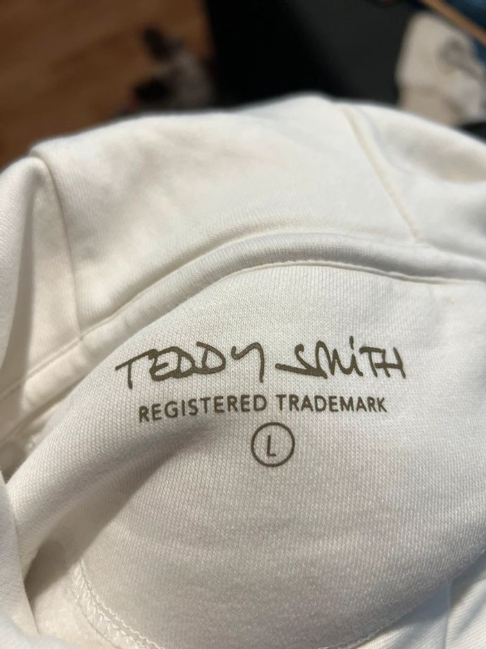 Sweat blanc teddy-smith taille L - photo numéro 4