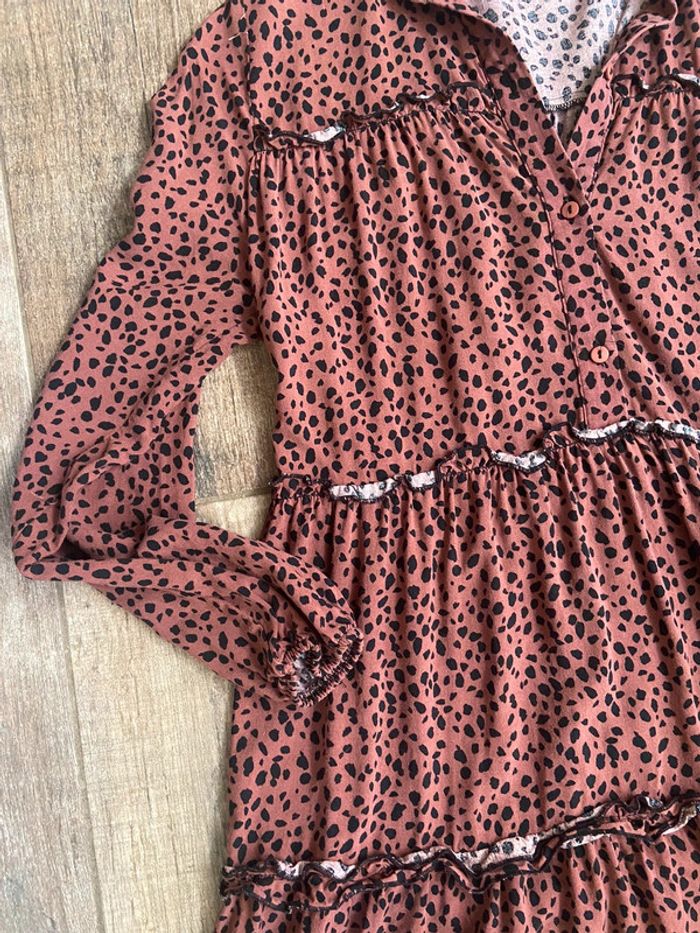 Robe à volants léopard pull & bear - photo numéro 2