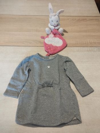 Robe molletonnée Kiabi argenté