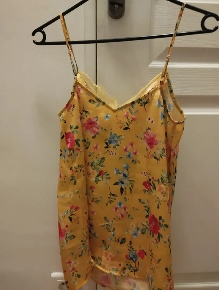 Débardeur jaune à fleurs Promod - photo numéro 9