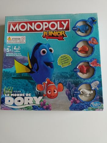 Monopoly junior le monde de Dory hasbro gaming complet