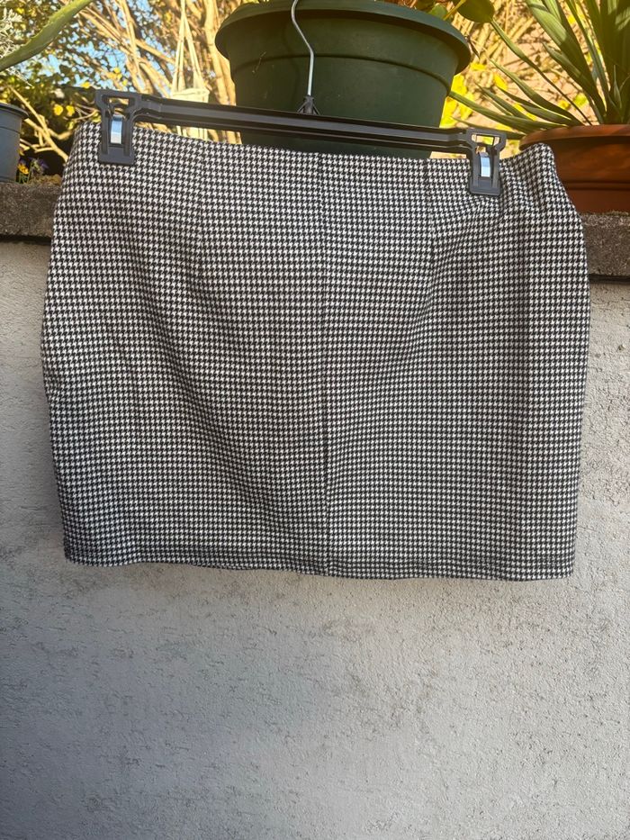 Jupe à carreaux noir et blanc - photo numéro 2