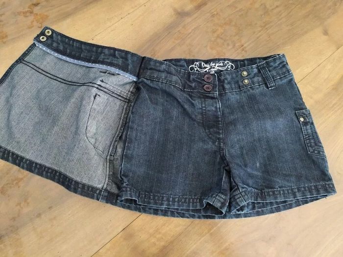 💖 Jupe short en jean 💖 - photo numéro 2