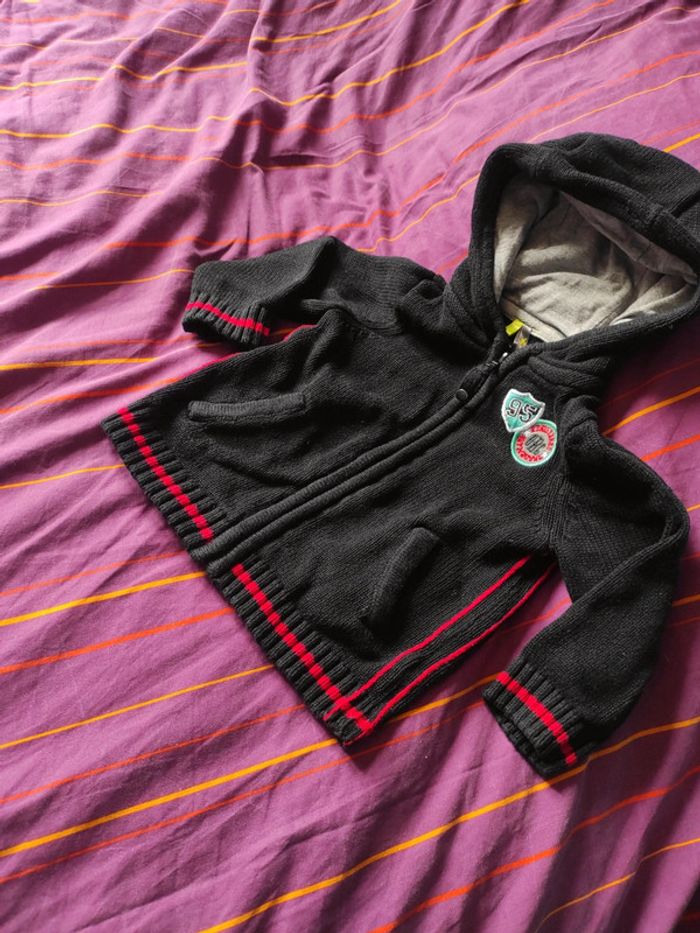 Gilet capuche zippé 100%coton - photo numéro 3