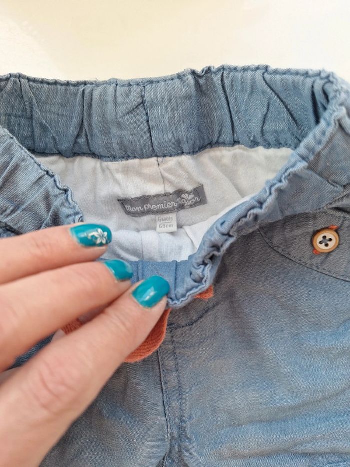 Lot 2 jeans 6 mois - photo numéro 5