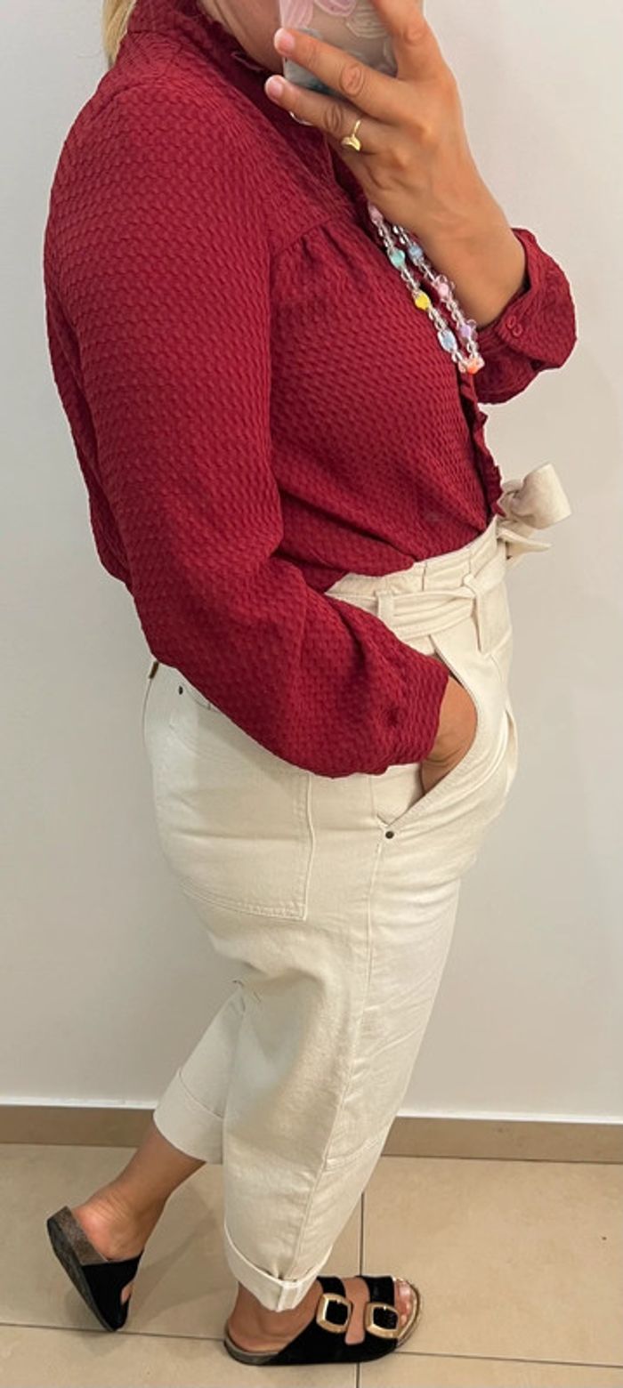 Chemise Zabou Gaufré Ba&sh Taille 34-36 - photo numéro 5