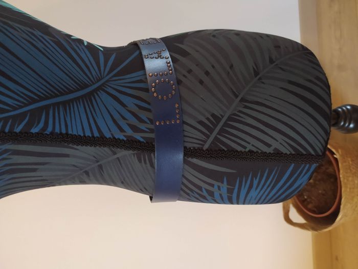 Ceinture bleu en cuir Lola Espeleta 75 cm - photo numéro 4
