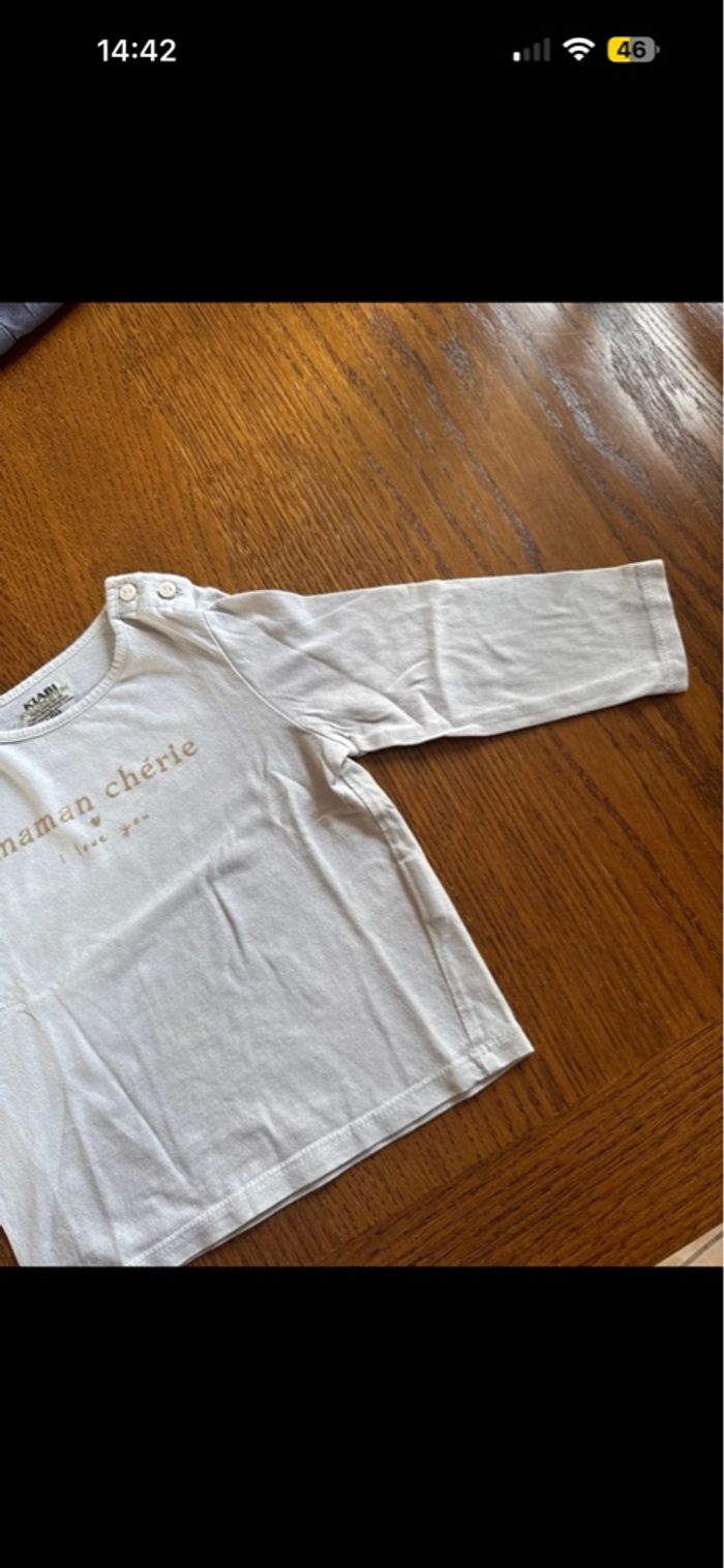 Lot 2 teeshirt une blouse un legging effet jeans - photo numéro 9