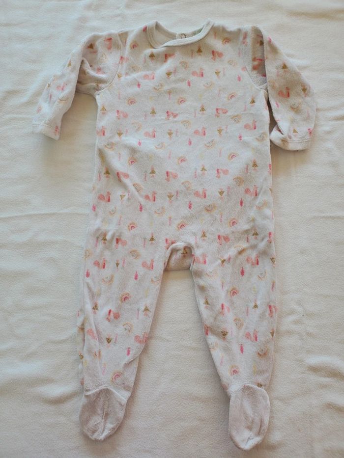 Pyjama "Mes petits cailloux" 1 pièce 6mois - photo numéro 2