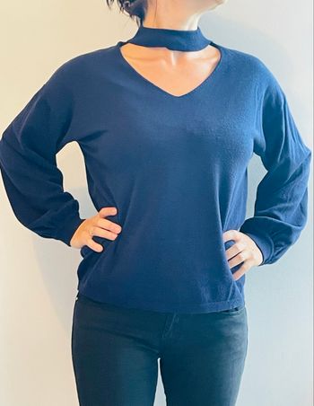 Pull original col choker femme hiver