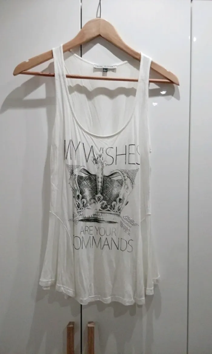 Top débardeur blanc T.S