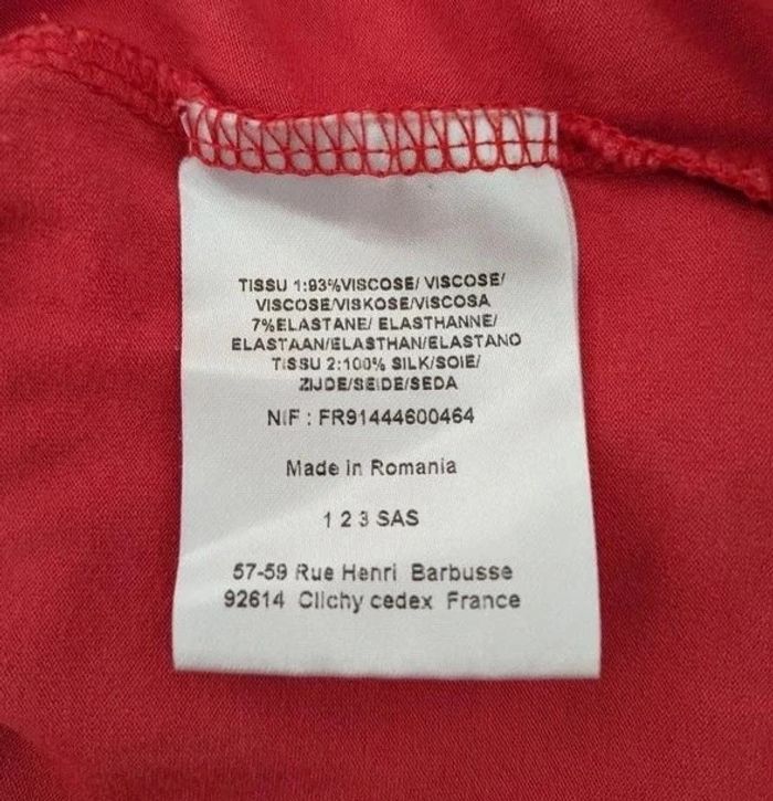 Top manches longues col satiné - 123 - taille 38/40 - photo numéro 5