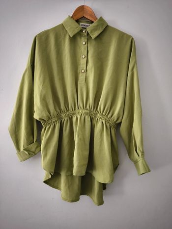 Blouse chemise taille S-M kooiook verte