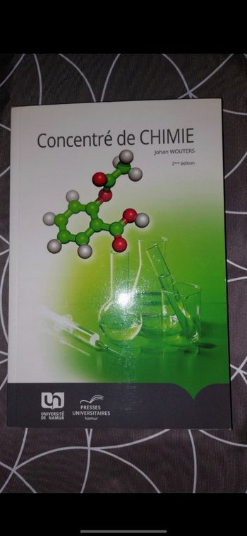 Livre chimie UNamur