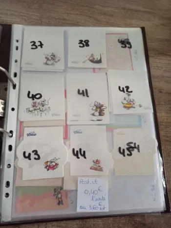 Post-it Diddl 37 38 40 41 42 43 44 0,40€ l'unité ou 2,80€ le lot