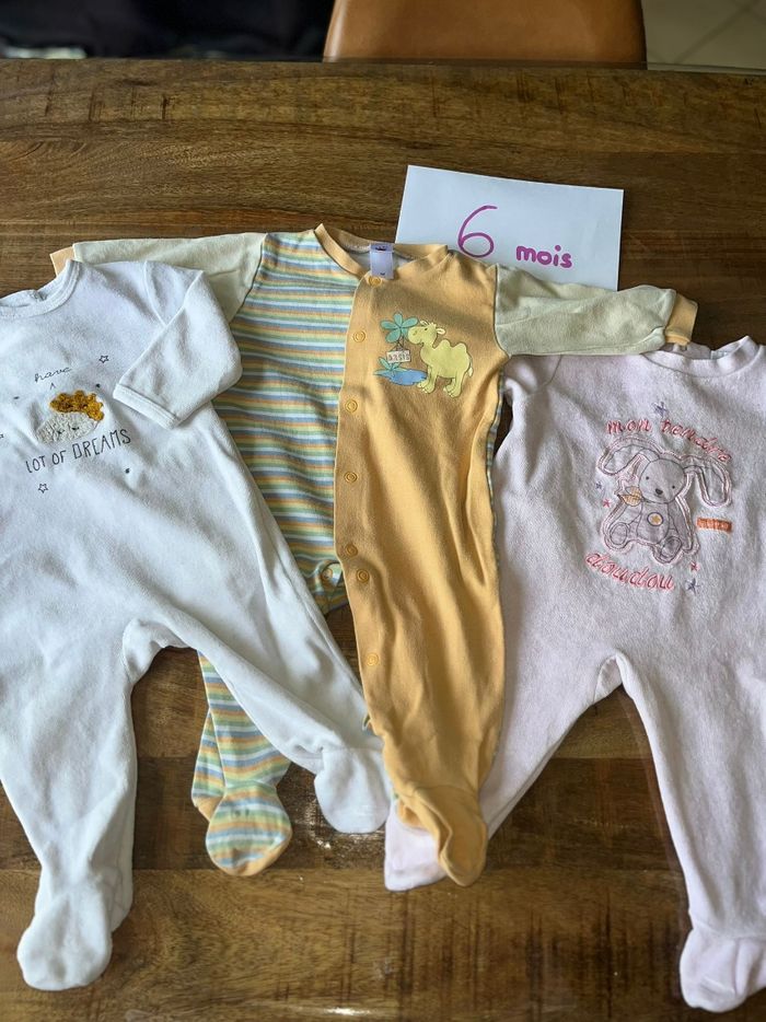 Lot de pyjamas 6 mois