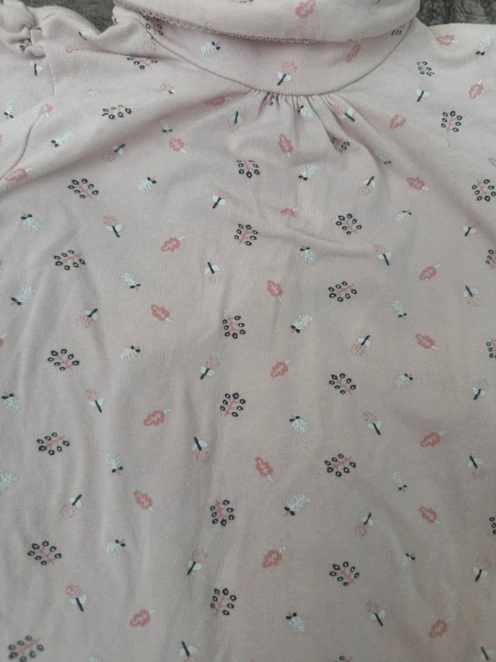 TEE shirt col feuille gemo 9m - photo numéro 2