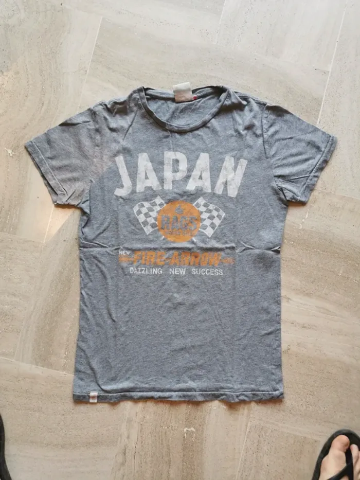 Tee shirt gris japan rags