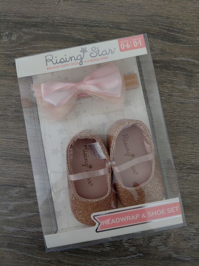 Rising Star - coffret ballerines dorées et bandeau cheveux - photo numéro 2