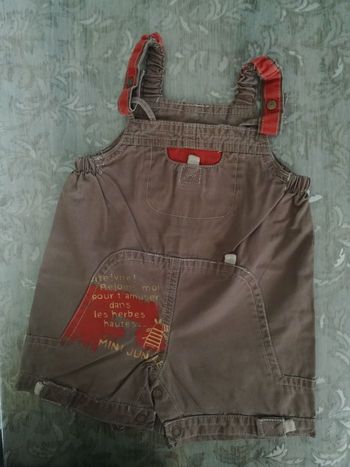 Salopette courte 3 mois garçon