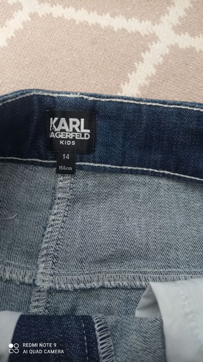 Jean slim Karl Lagerfeld taille haute 14 ans ou Xs - photo numéro 5