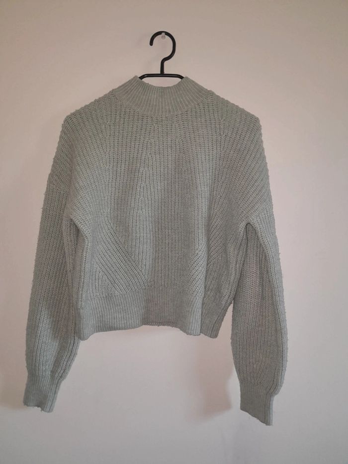 Pull en laine vert d'eau