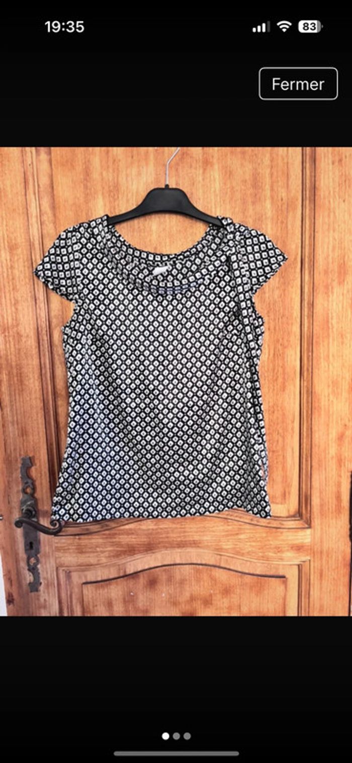 Top à motifs