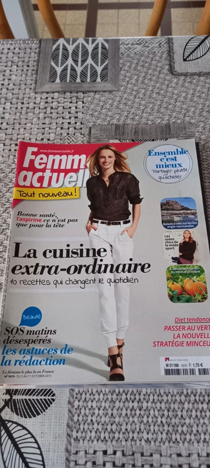 Magazines Femme actuelle année 2015 - photo numéro 12