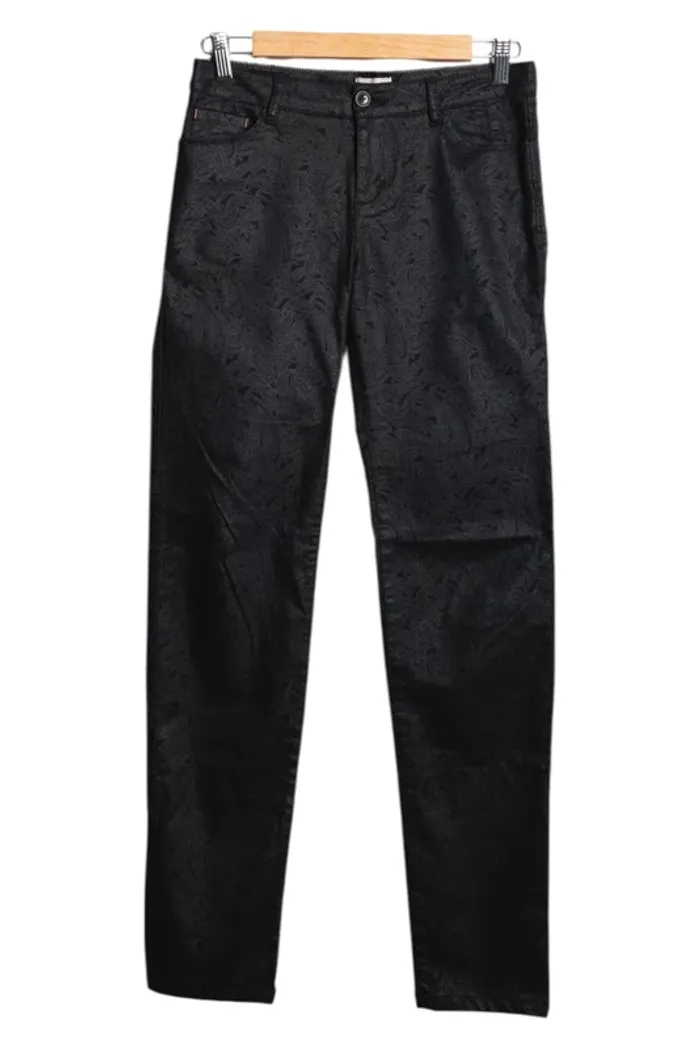 Pantalon noir jacquard Mayjune Taille 34/36 - photo numéro 2