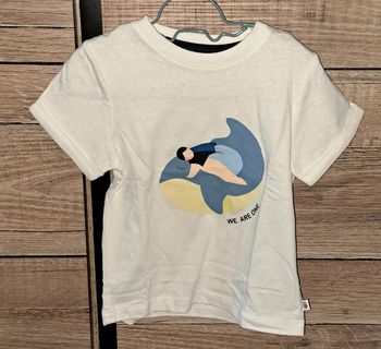 Tee-shirt blanc Obaïbi en 12 mois