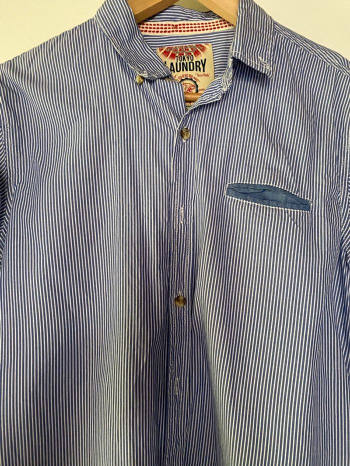 Chemise rayé bleu taille M Laundry Tokyo - photo numéro 5
