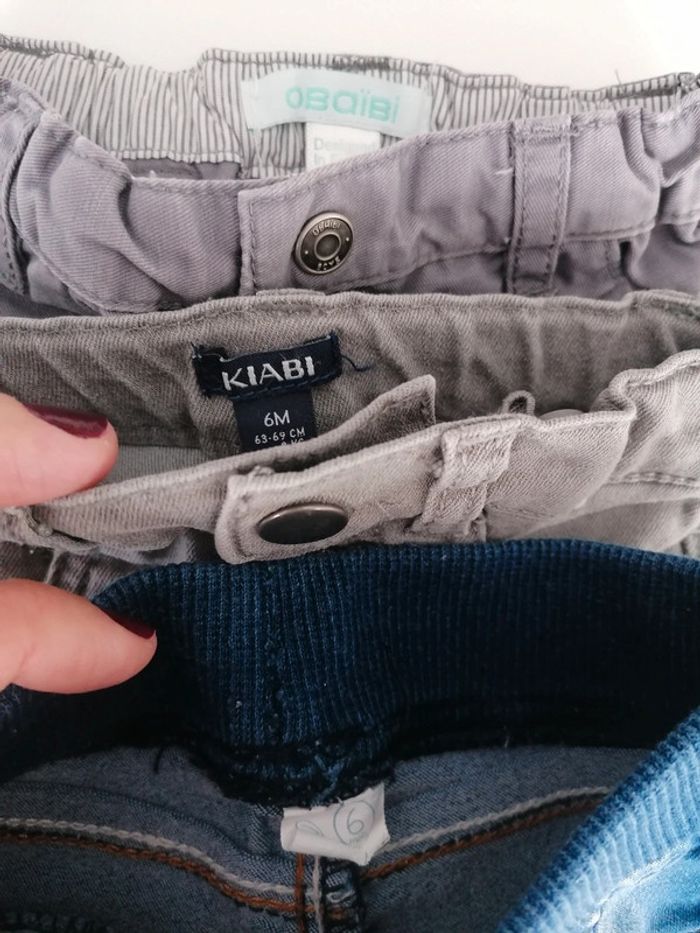 Lot 3 pantalons T 6 mois garçon 👶 - photo numéro 8