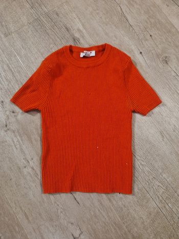 T-shirt court orange