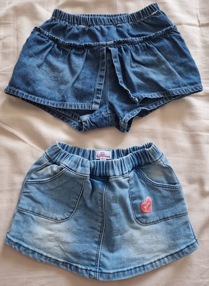 Lot 2 jupes shorts 12 mois
