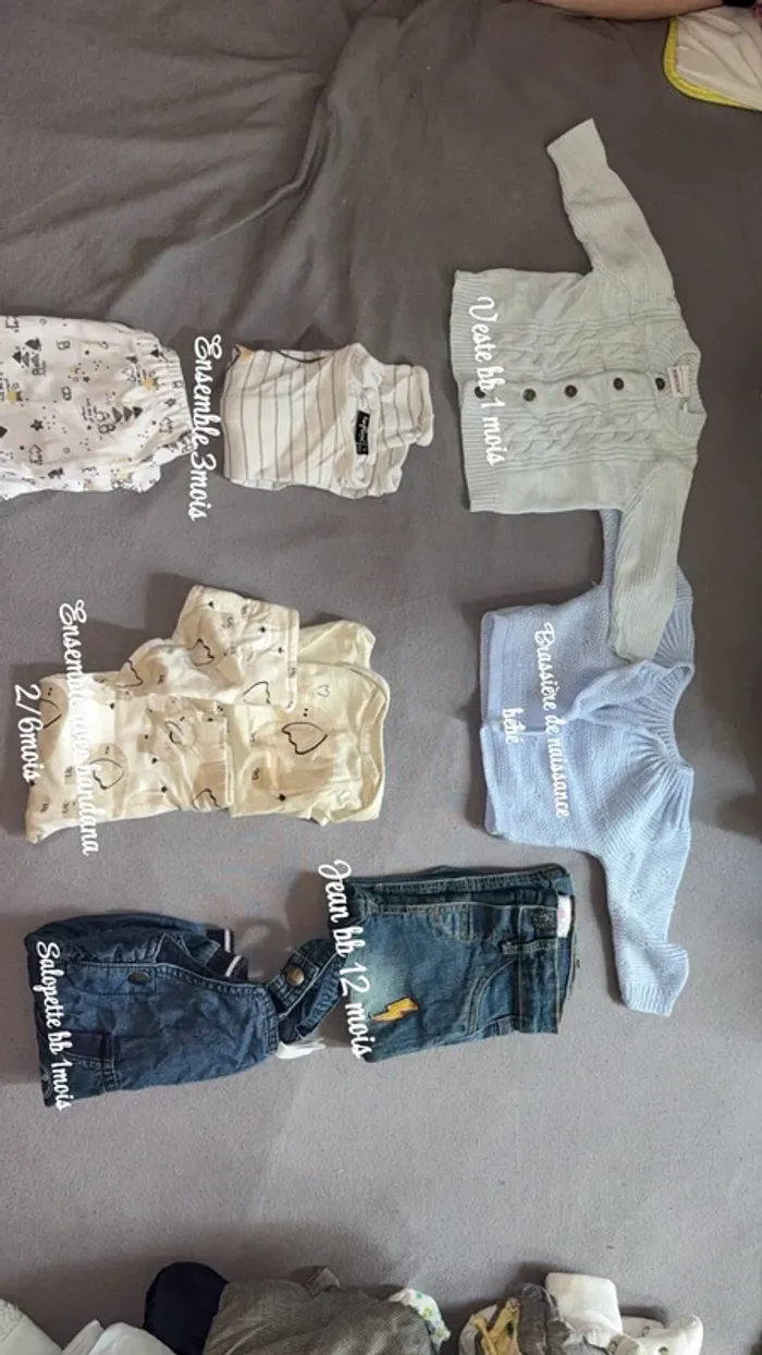 Lot de vêtements pour bébé
