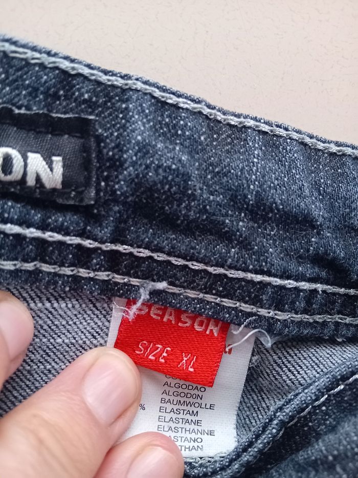 Jeans noir gris eigt you taille L - photo numéro 6