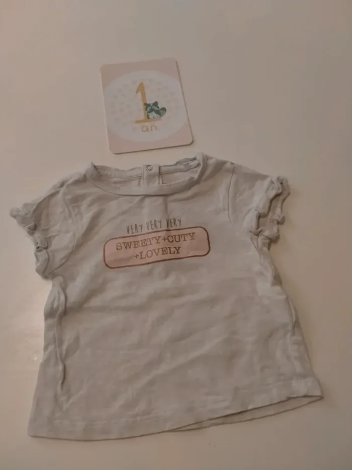 T-shirt bébé fille Marque Orchestra Taille 12 mois - photo numéro 2
