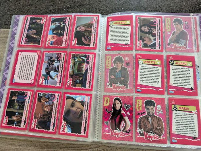 Vend classeur avec cartes collection chica vampiro
Voir photos pour voir la totalité des cartes présentes - photo numéro 8