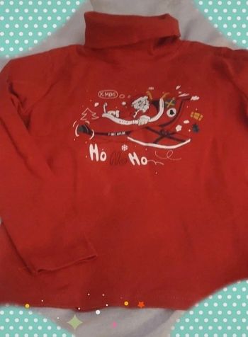 Pull à col roulé de Noël kiabi