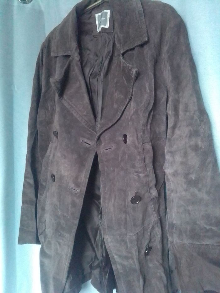 Veste trench en cuir Étam - photo numéro 4