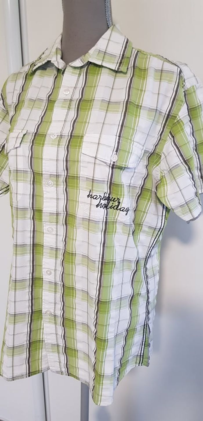 Chemise à carreaux manches courtes - photo numéro 2