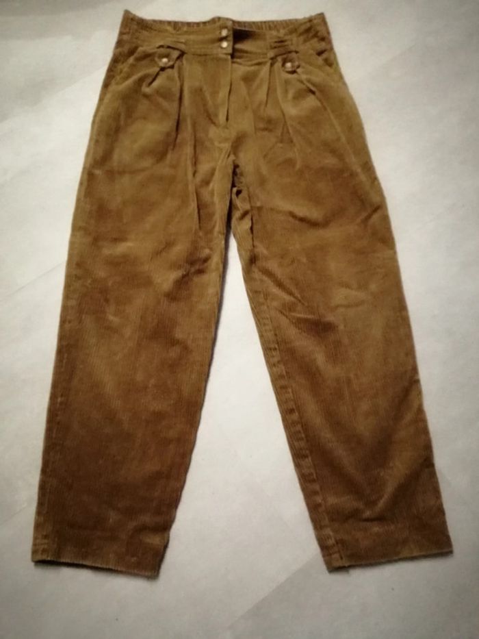 pantalon velours marron clair taille 44