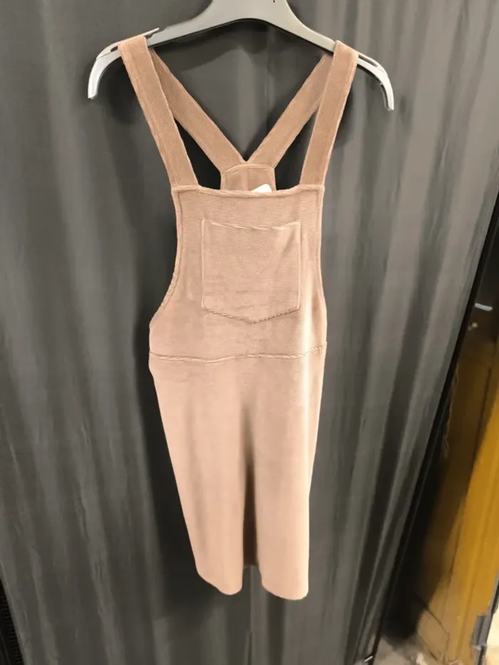 31218 robe salopette beige effet velours femme XS Hollister